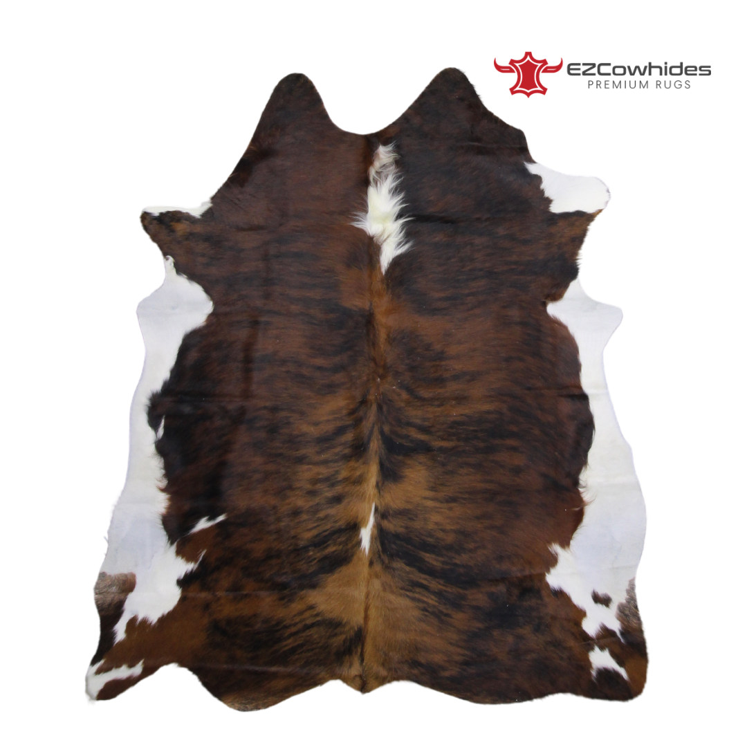 Dark Brindle popular Brazilian Cowhide Rug