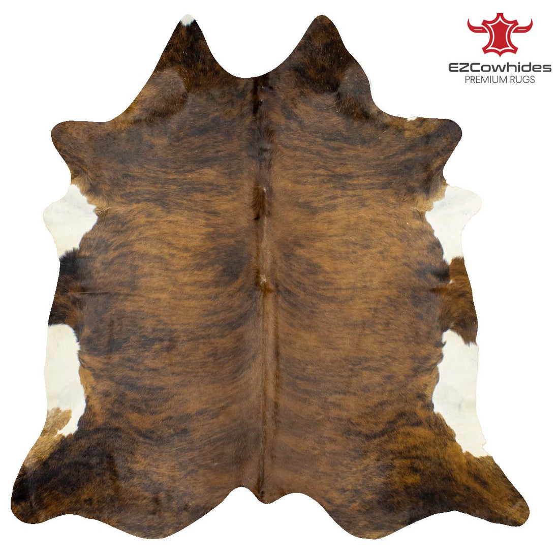 Medium Brindle Brazilian Cowhide Rug 