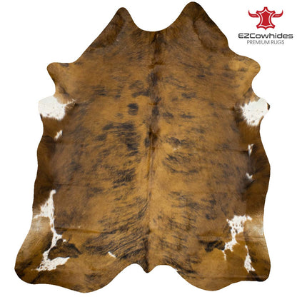 Medium Brindle Brazilian Cowhide Rug 