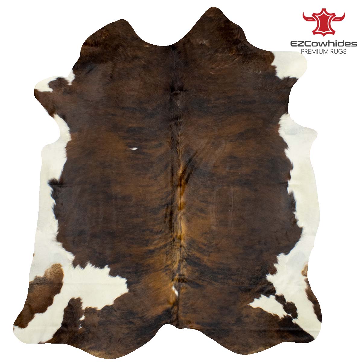 Dark Brindle Brazilian Cowhide Rug 