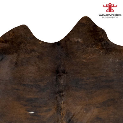 Dark Brindle Brazilian Cowhide Rug 