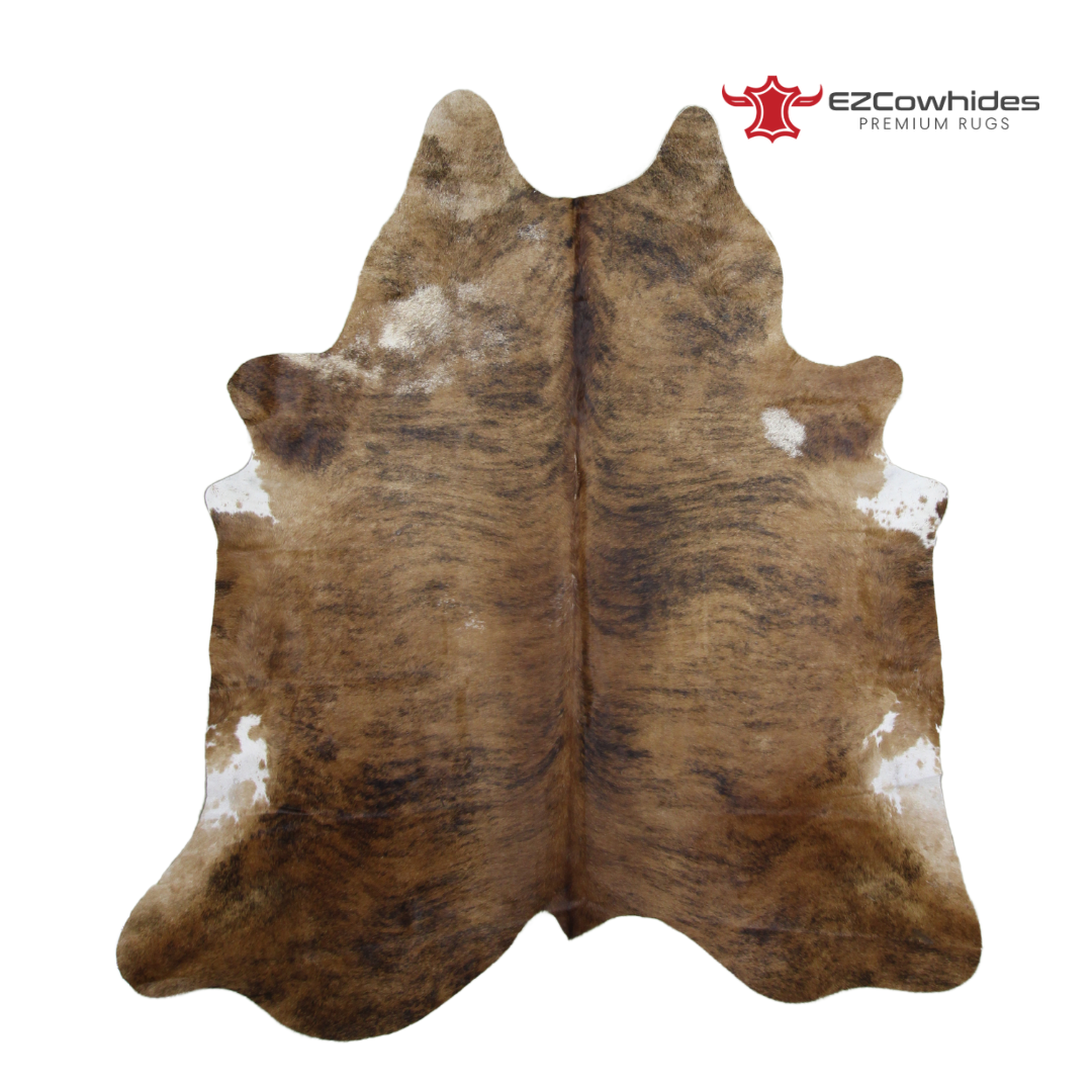 Medium Brindle Brazilian Cowhide Rug 