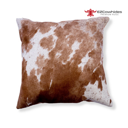 3 Pieces Brown &amp; White Brazilian Cowhide Pillow 