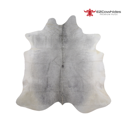 Solid Grey Brazilian Cowhide Rug 