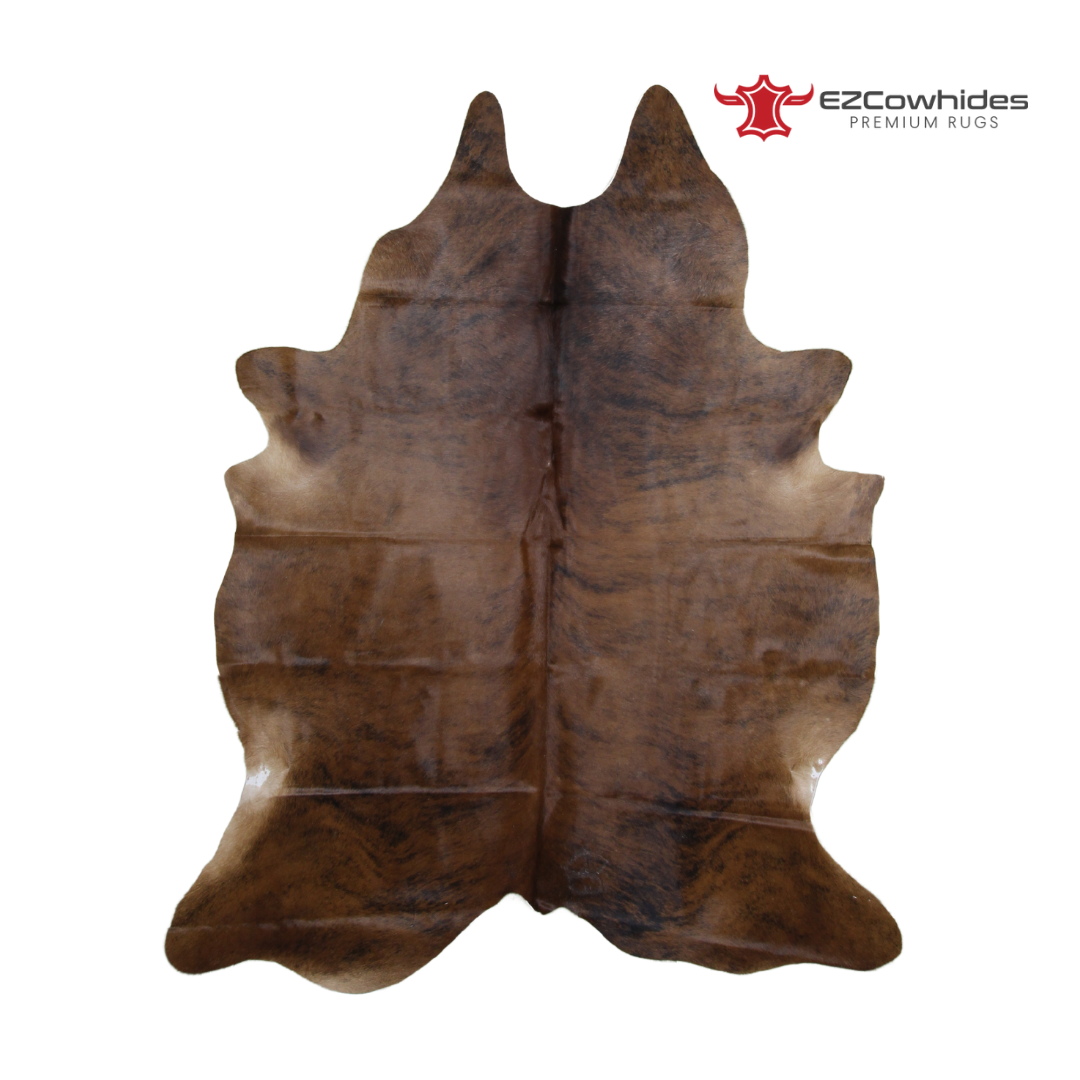 Medium Brindle Brazilian Cowhide Rug 