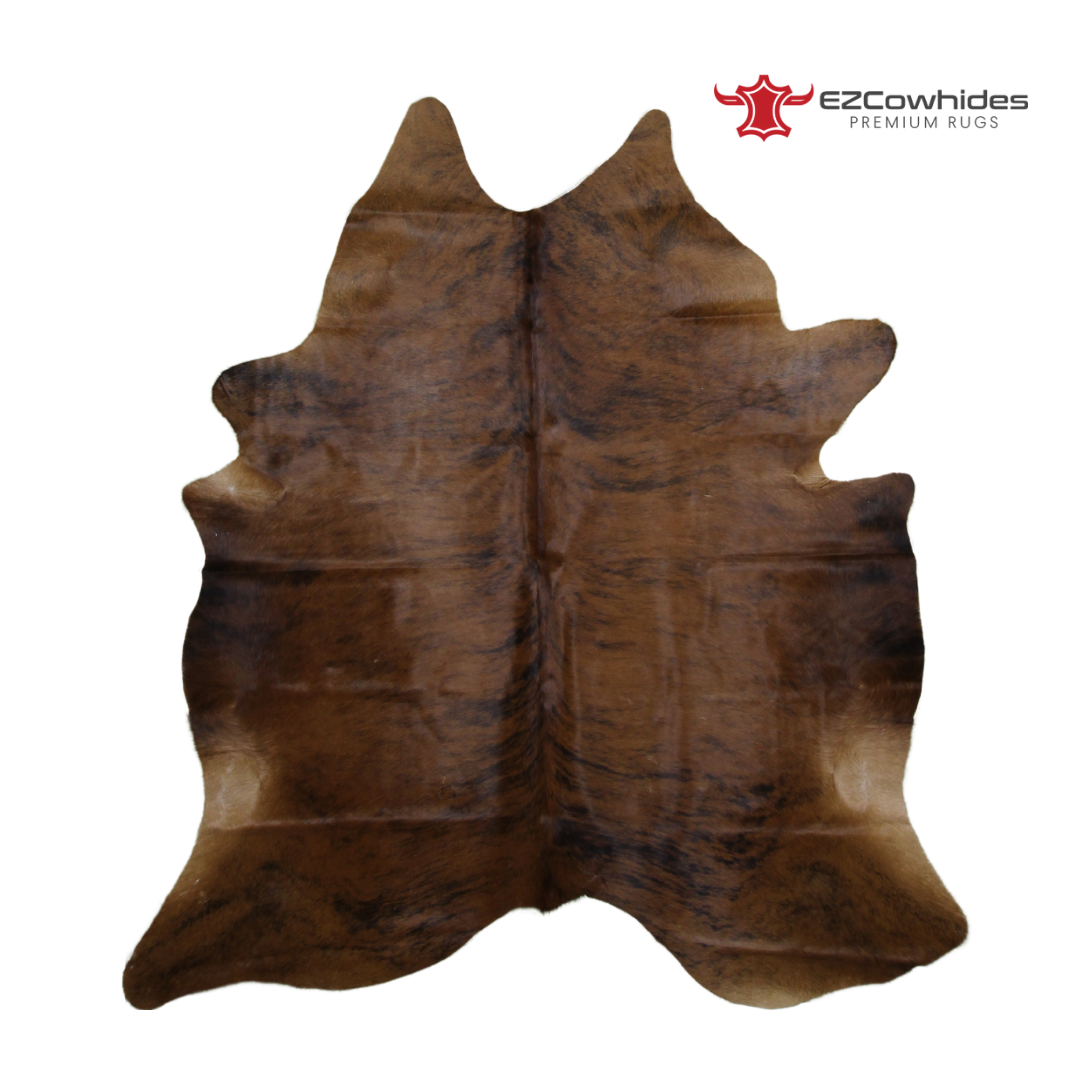 Medium Brindle Brazilian Cowhide Rug 