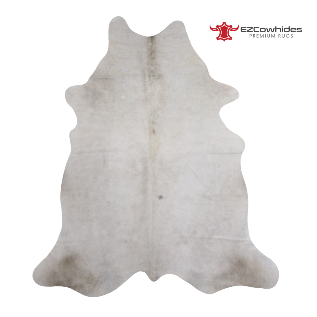 Off White Brazilian Cowhide Rug 