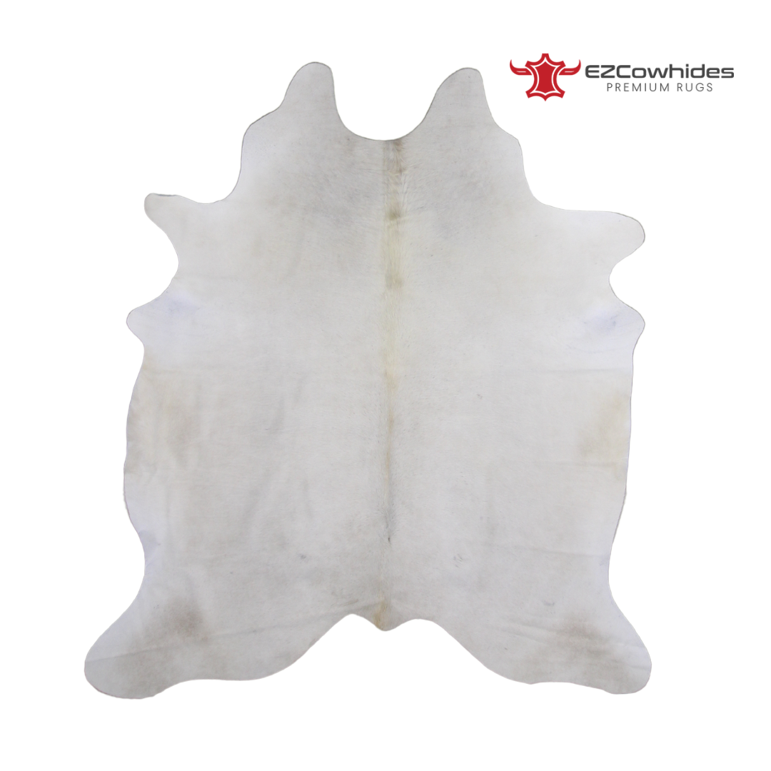 Off White Brazilian Cowhide Rug 