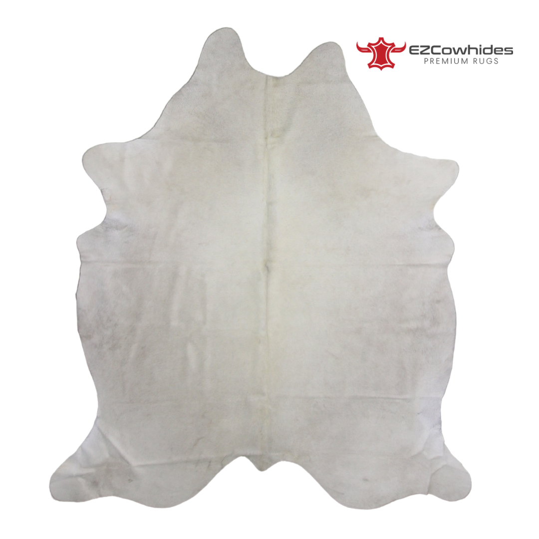 Off White Brazilian Cowhide Rug 