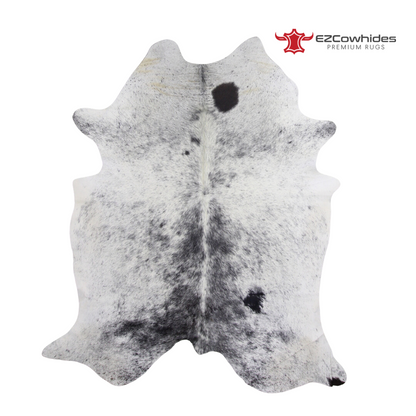 Solid Grey Brazilian Cowhide Rug 