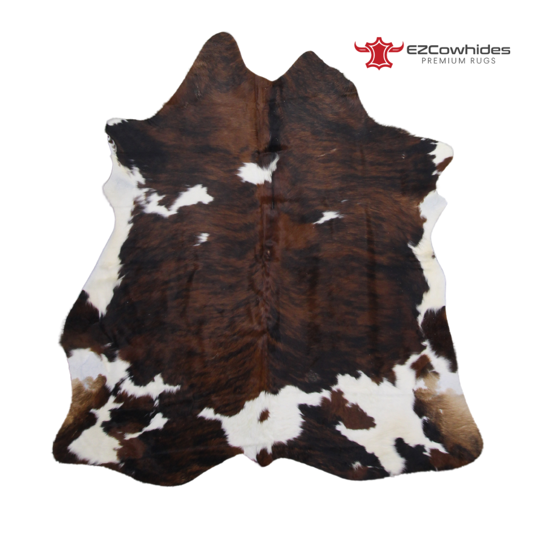 Tricolor Brazilian Cowhide Rug 