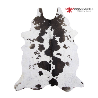 Salt &amp; Pepper Black and White Brazilian Cowhide Rug 