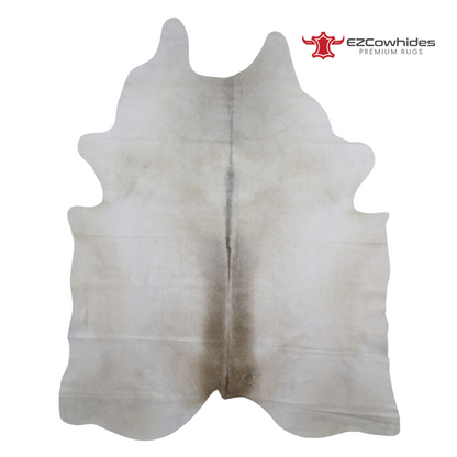 Solid Grey Brazilian Cowhide Rug 