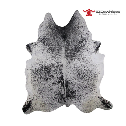 Salt &amp; Pepper Black and White Brazilian Cowhide Rug 