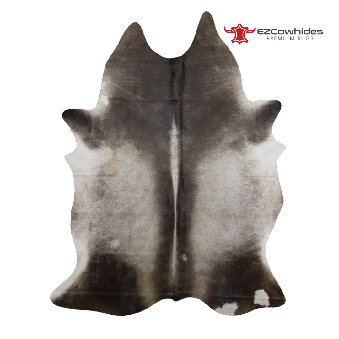 Solid Grey Brazilian Cowhide Rug 