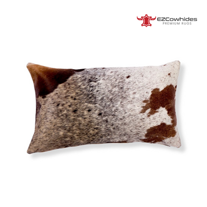 3 Pieces Brown &amp; White Brazilian Cowhide Pillow 