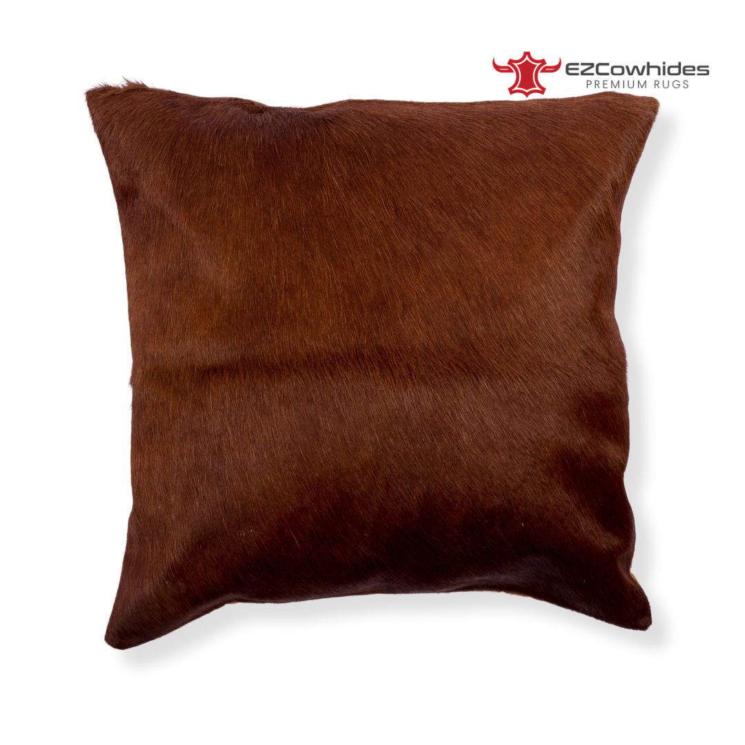 3 Pieces Brown Brazilian Cowhide Pillow 