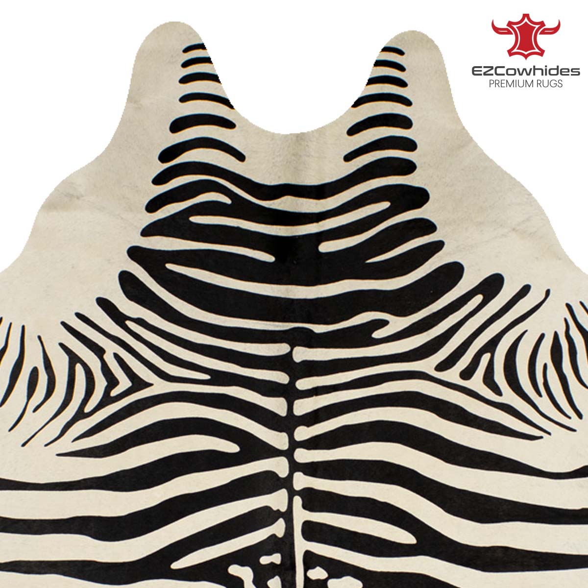 Zebra Brazilian Cowhide Rug 