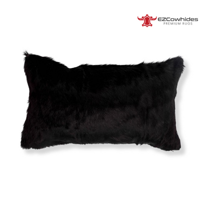 3 Pieces Black Brazilian Cowhide Pillow 