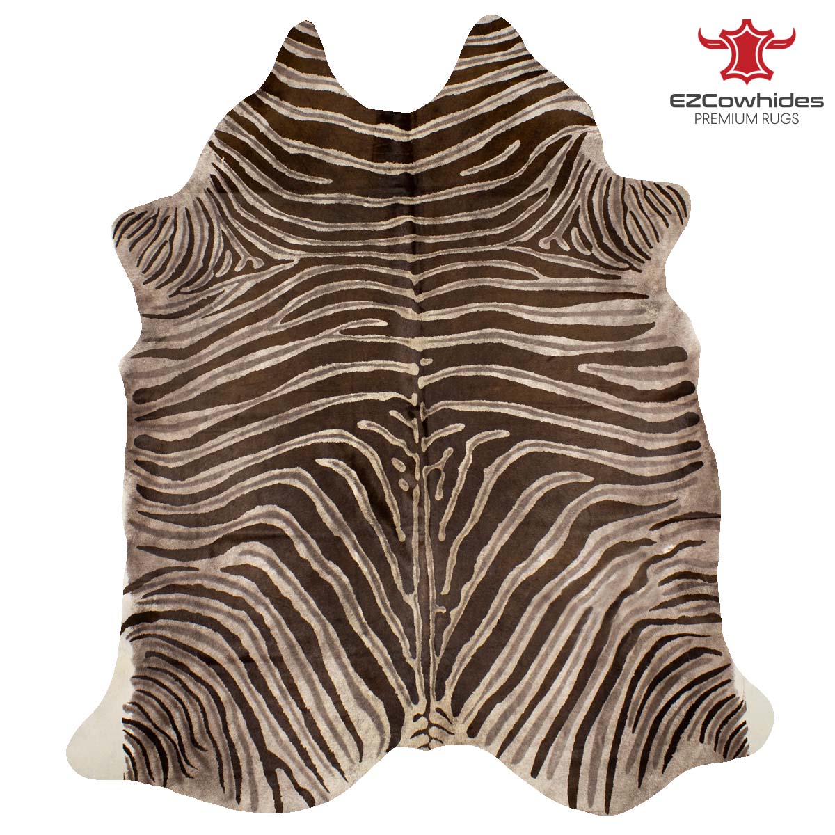 Zebra Brazilian Cowhide Rug 