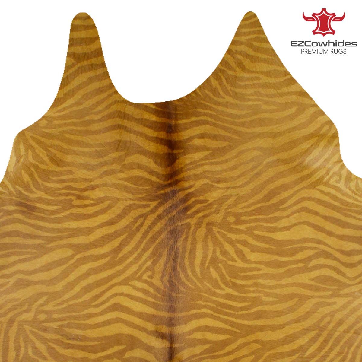 Tiger Brazilian Cowhide Rug 