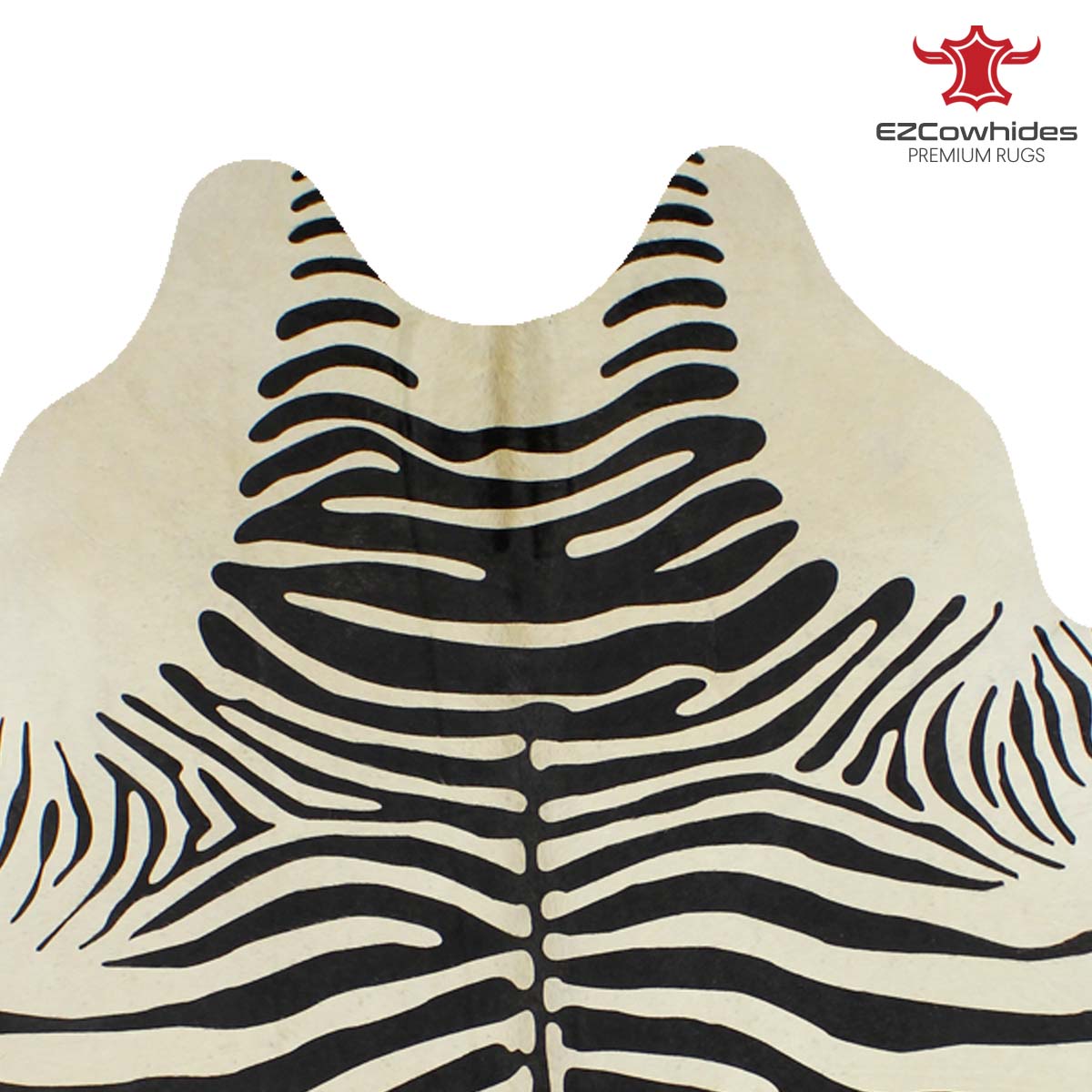 Zebra Brazilian Cowhide Rug 