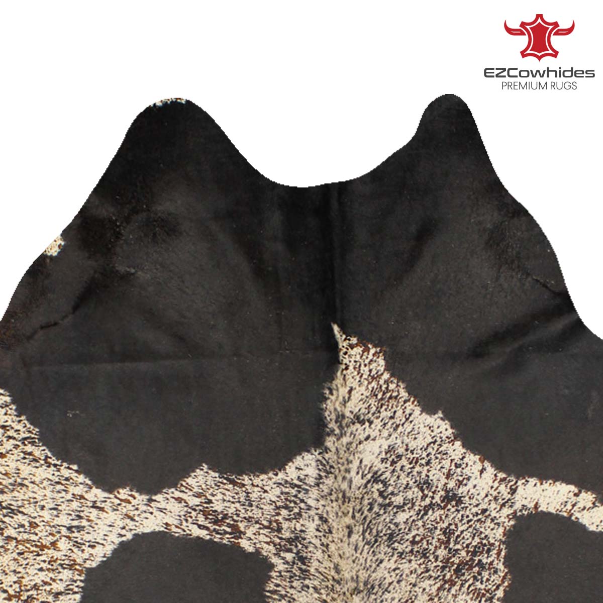 Salt &amp; Pepper Black and White Brazilian Cowhide Rug 