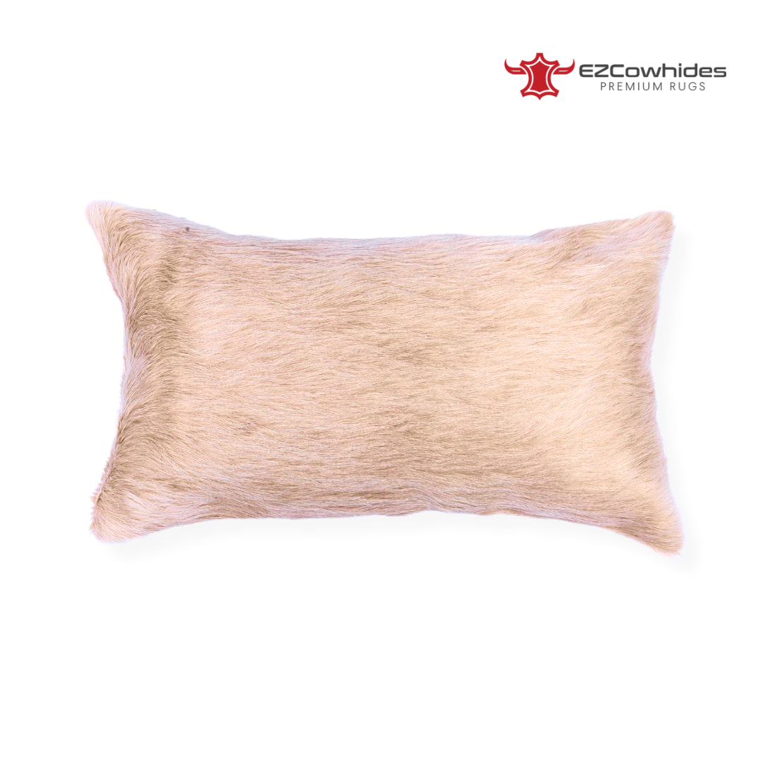 3 Pieces Beige Brazilian Cowhide Pillow 