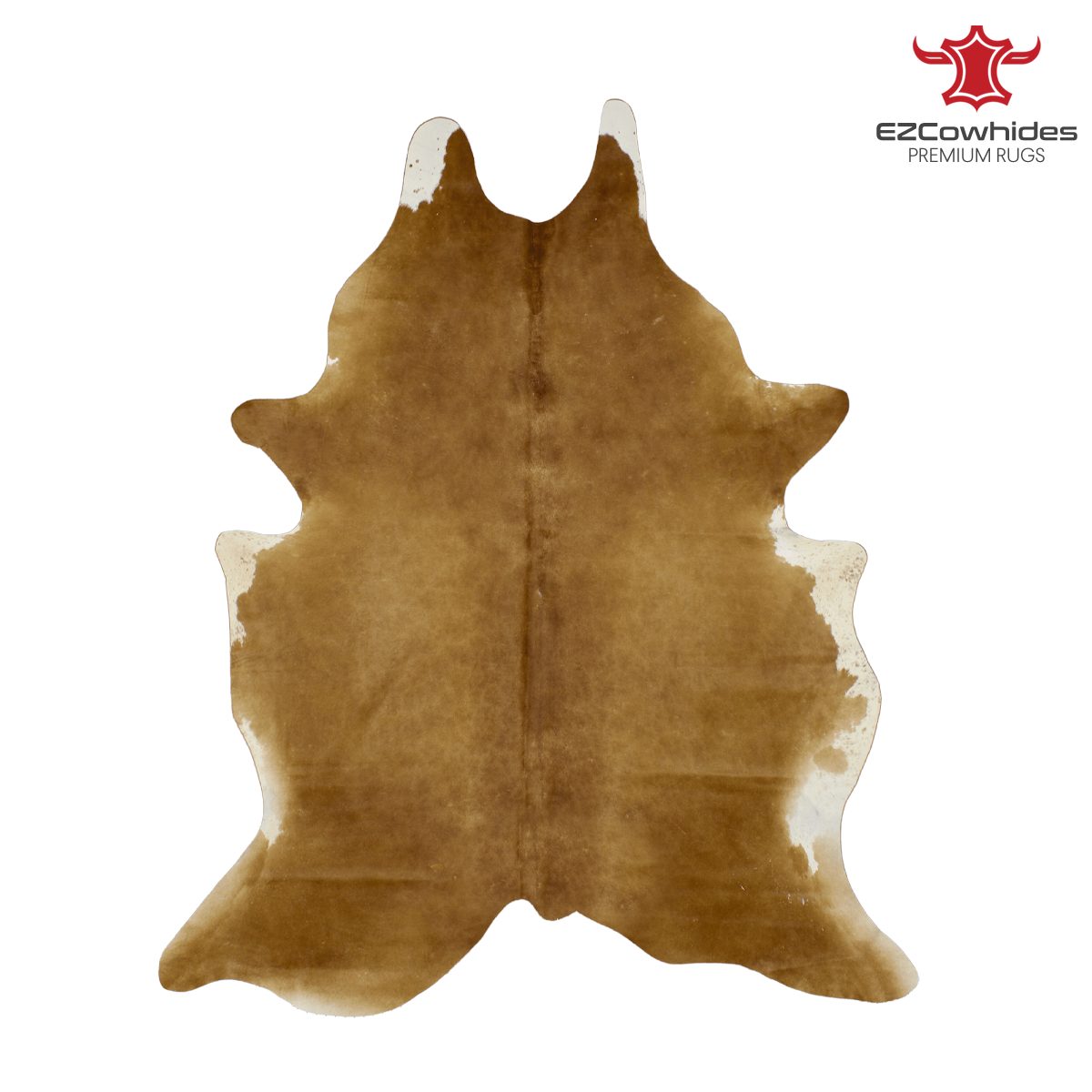 Solid Brown Brazilian Cowhide Rug 