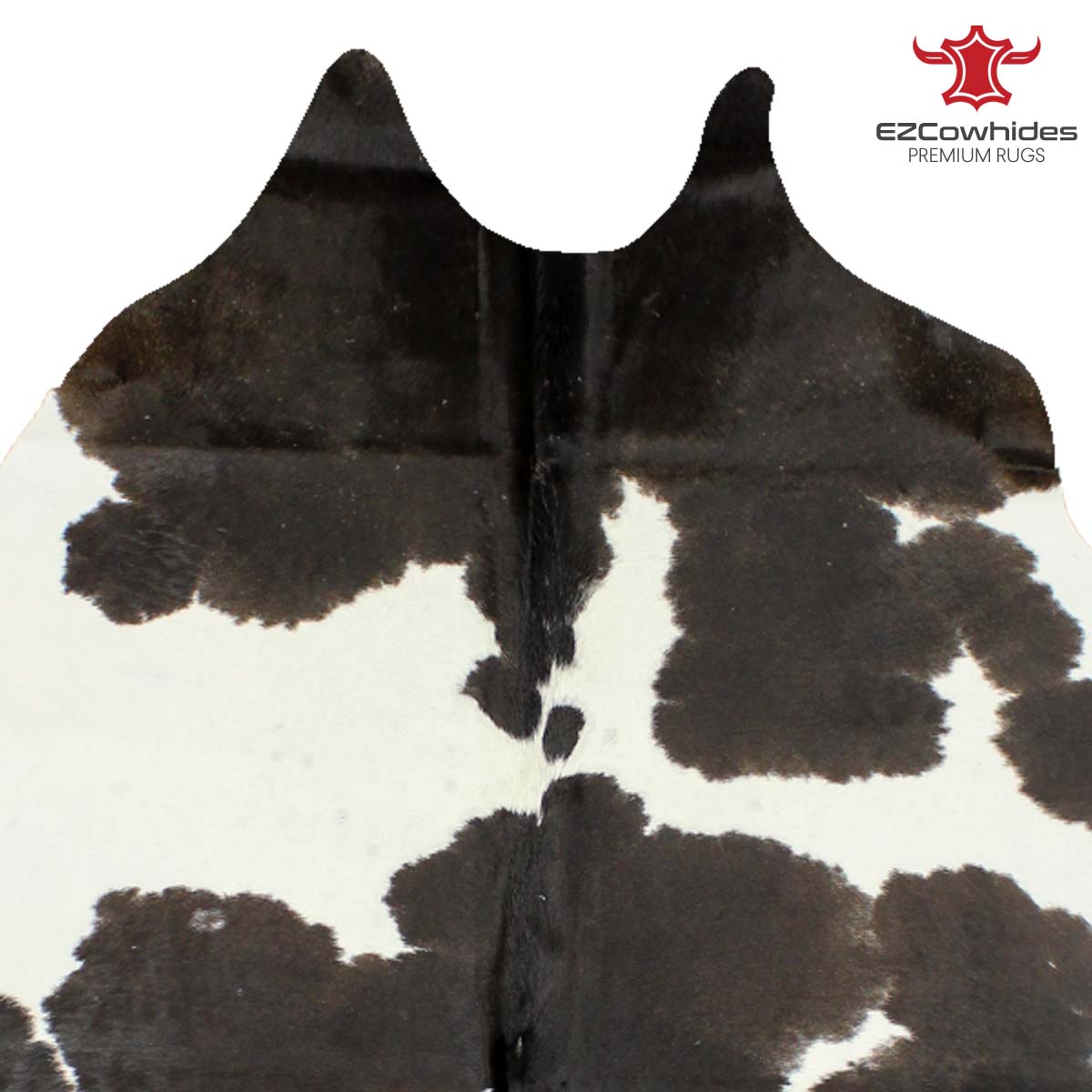 Traditional Black and White Brazilian Cowhide Rug 