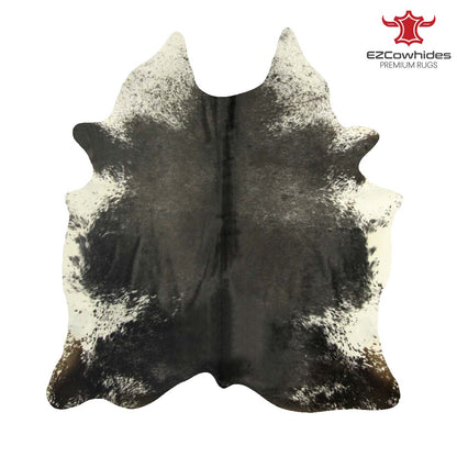 Salt &amp; Pepper Black and White Brazilian Cowhide Rug 