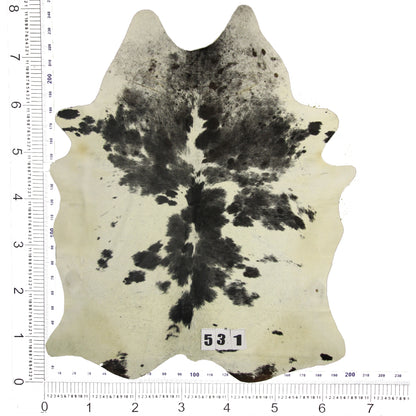 Salt &amp; Pepper Black and White Brazilian Cowhide Rug 