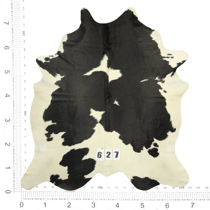 Traditional Black and White Brazilian Cowhide Rug 