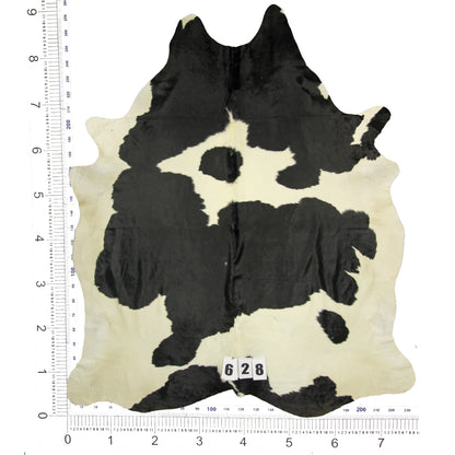 Traditional Black and White Brazilian Cowhide Rug 