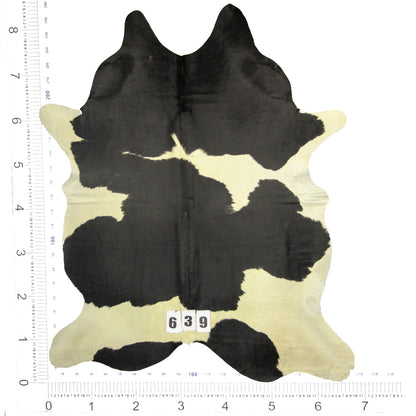 Traditional Black and White Brazilian Cowhide Rug 