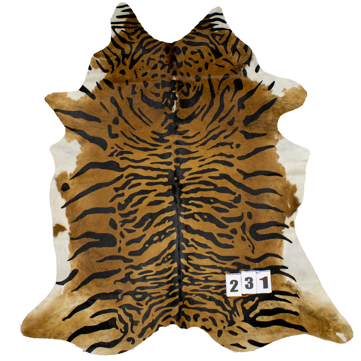 Tiger Brazilian Cowhide Rug 