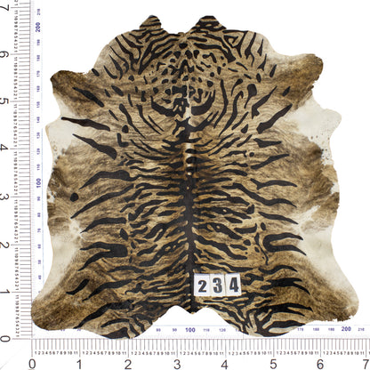 Tiger Brazilian Cowhide Rug 