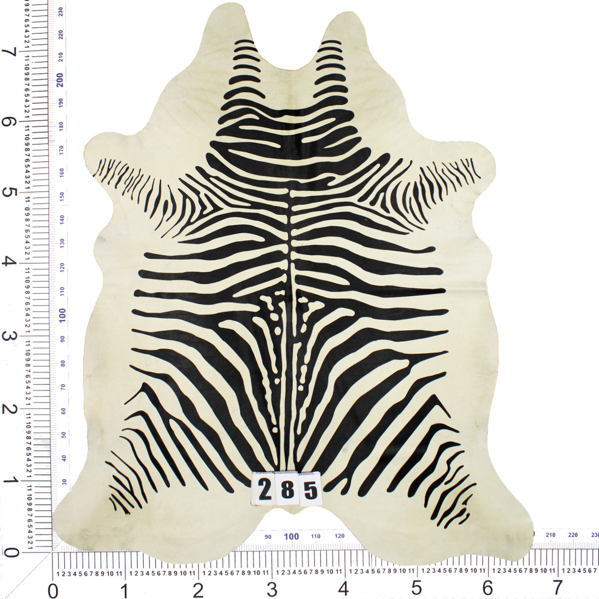 Zebra Brazilian Cowhide Rug 