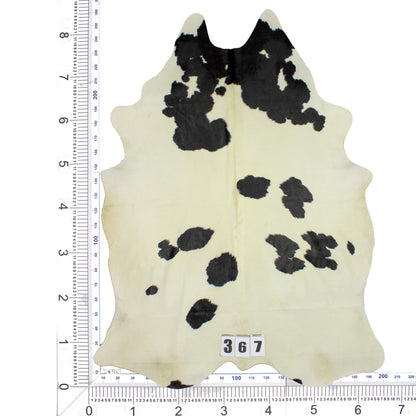 Traditional Black and White Brazilian Cowhide Rug 