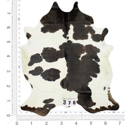 Traditional Black and White Brazilian Cowhide Rug 